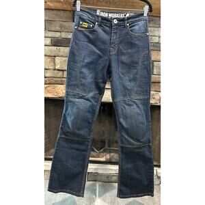 Women’s IRON WORKERS Bilt 0398 Dark Denim Reinforced Jeans Size 6 *D4